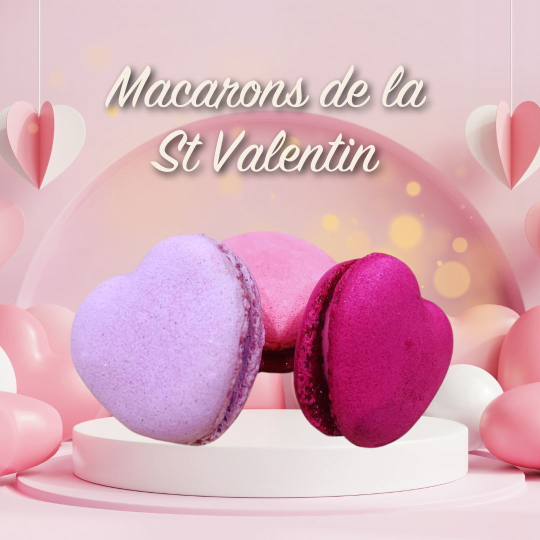 Macaron en forme de cœur pour la Saint Valentin