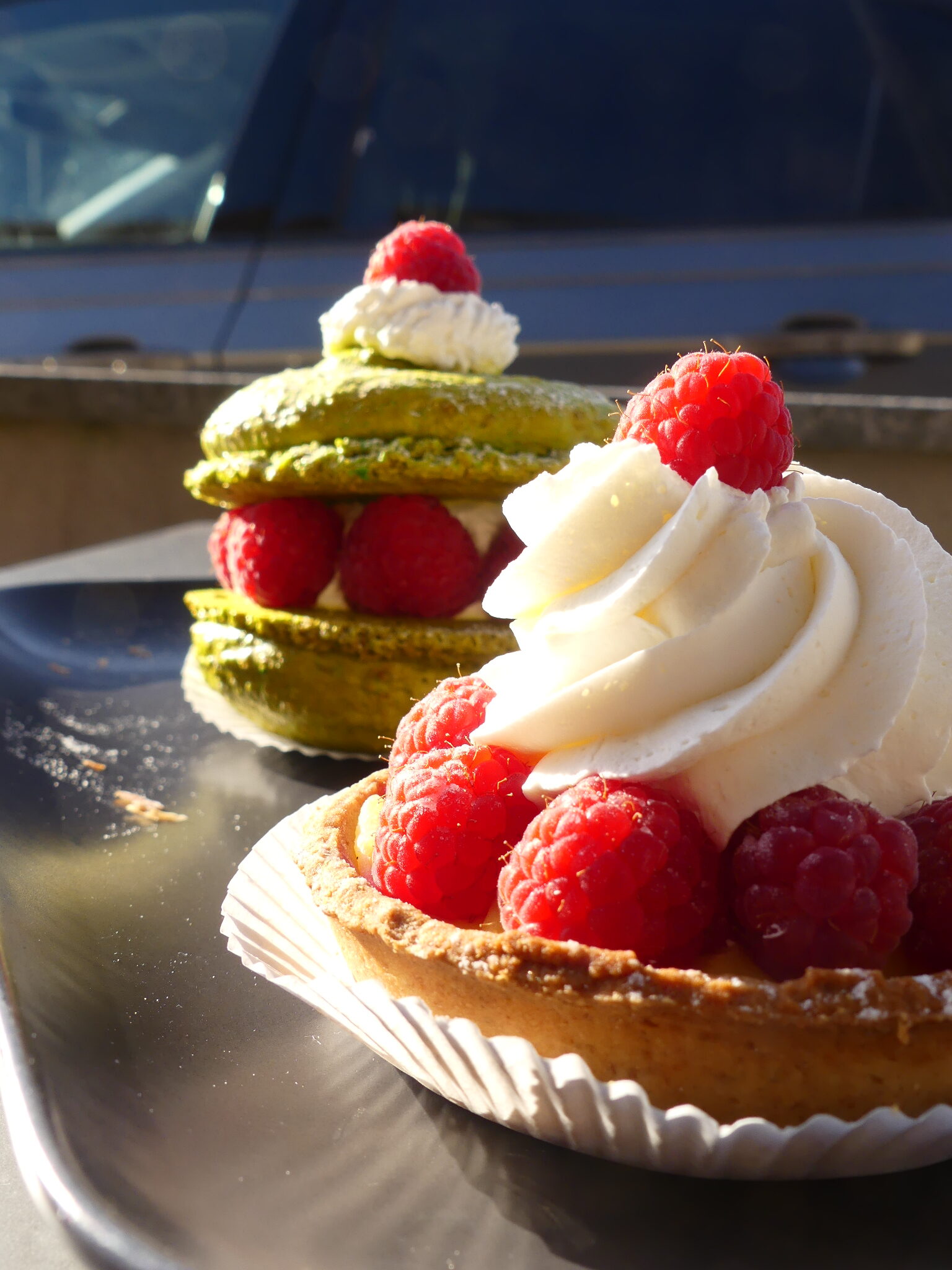 Pâtisserie à la framboise en Alsace
